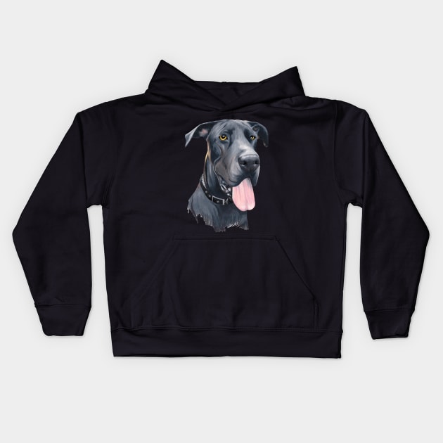 Great Dane Kids Hoodie by Apatche